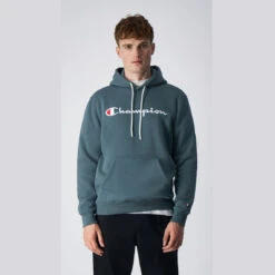 Champion Sweatshirt Gris En Polycoton Pour Homme