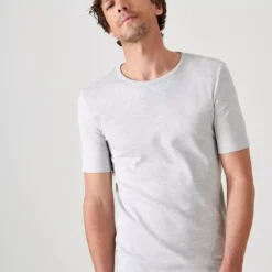 DAMART Tee-shirt Manches Courtes En Mailles Gris