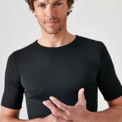 DAMART Tee-shirt Manches Courtes En Mailles Noir -MenCorner Boutique 12298 17010 t 1 hd 3237105 4 1140x1140