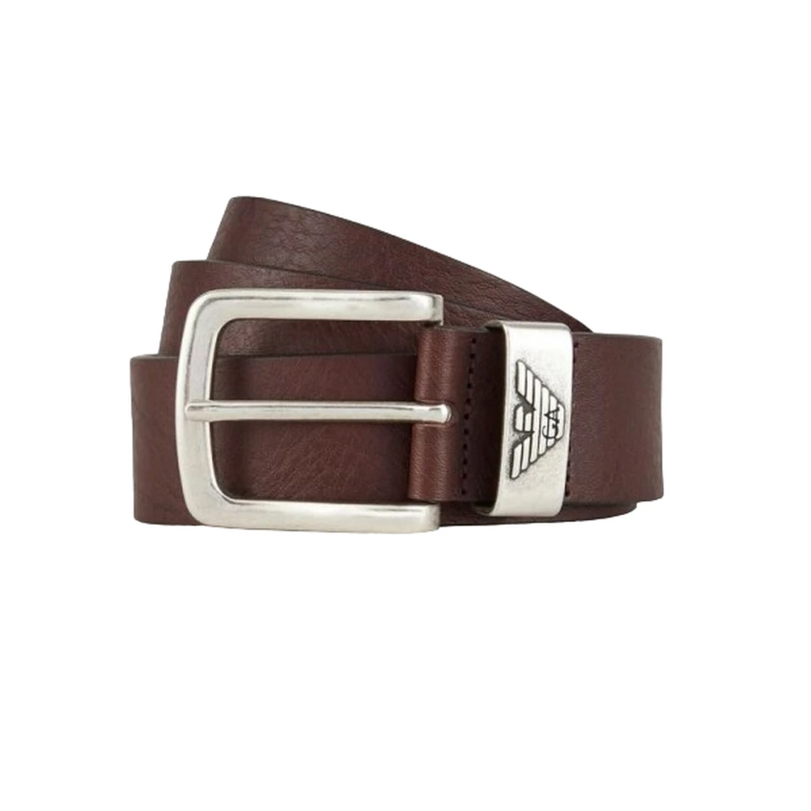 Emporio Armani Ceinture En Cuir Marron Marron 3 Emporio Armani Ceinture En Cuir Marron Marron