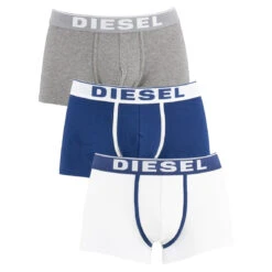 Pack De 3 Boxers Unis Bleu / Blanc / Gris