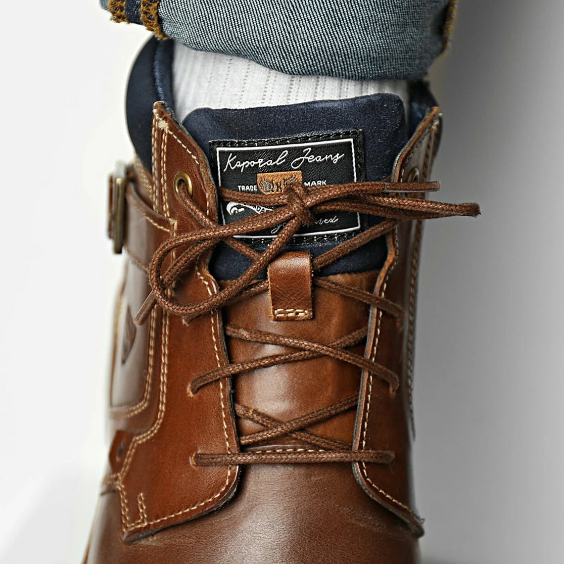 KAPORAL Boots Homme Tan GRACIANO 7 KAPORAL Boots Homme Tan GRACIANO – Image 5