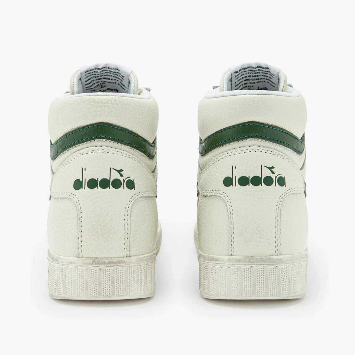 Diadora Baskets Montants Blancs En Cuir 5 Diadora Baskets Montants Blancs En Cuir – Image 3