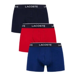 Lot De Boxers Courts Homme - Bleu, Bleu Marine, Rouge