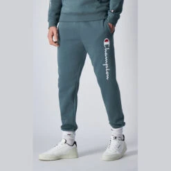 Champion Pantalon En Polycoton Gris Pour Homme