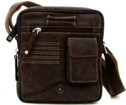 SACOCHE TRAVERS - Cuir De Vachette Souple Marron -MenCorner Boutique 6205 c 4 680x680