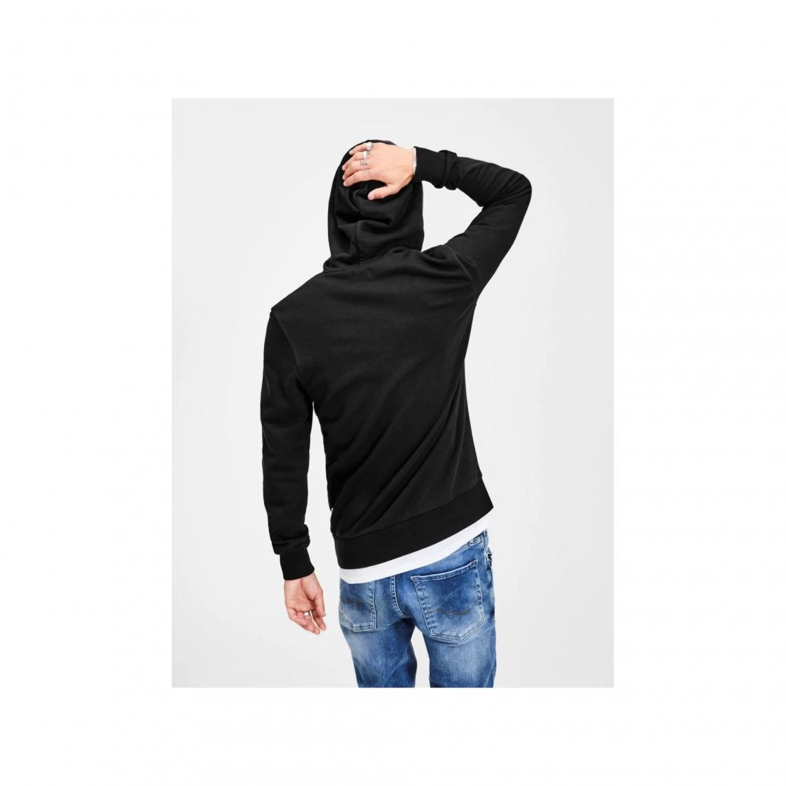 Sweat Enfilable à Capuche Homme Jack & Jones - Noir 4 Sweat Enfilable à Capuche Homme Jack & Jones - Noir – Image 2