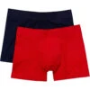 Boxer Court Homme Marine / Rouge