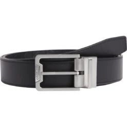 Ceinture Noir En Cuir Véritable
