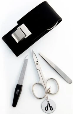 Alpen SET GRIS ONGLES & EPILATION - Lime, Ciseaux, Pince 1 Lime, 1 Paire De Ciseaux à  Ongles, 1 Pince à  épiler