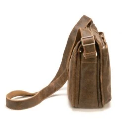 Besace Soufflets G/bleu - Arthur & Aston - Cuir Bleu Camel