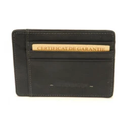Porte-cartes Homme Cuir Noir