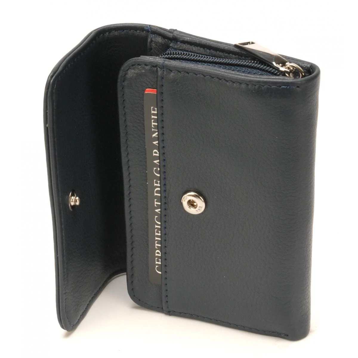 Porte Monnaie Et Cartes Femme Cuir Noir Noir 4 Porte Monnaie Et Cartes Femme Cuir Noir Noir – Image 2
