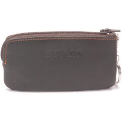 PORTE MONNAIE ZIPPE ANNEAU - Cuir Orange