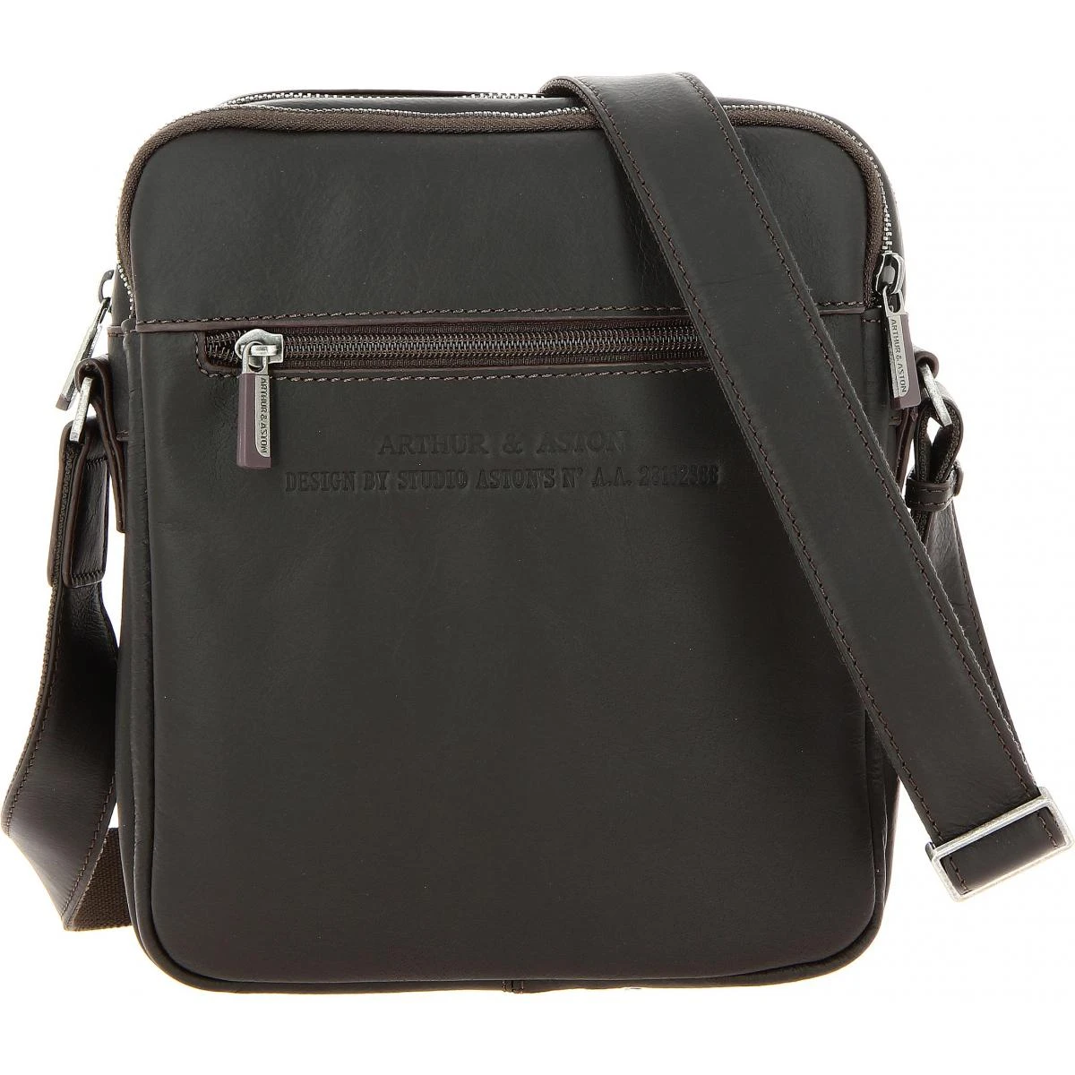 PORTE TRAVERS CUIR BUFFLE PLEINE FLEUR SEMI ANILINE DOUBLURE POLYESTER Chataigne 3 PORTE TRAVERS CUIR BUFFLE PLEINE FLEUR SEMI ANILINE DOUBLURE POLYESTER Chataigne