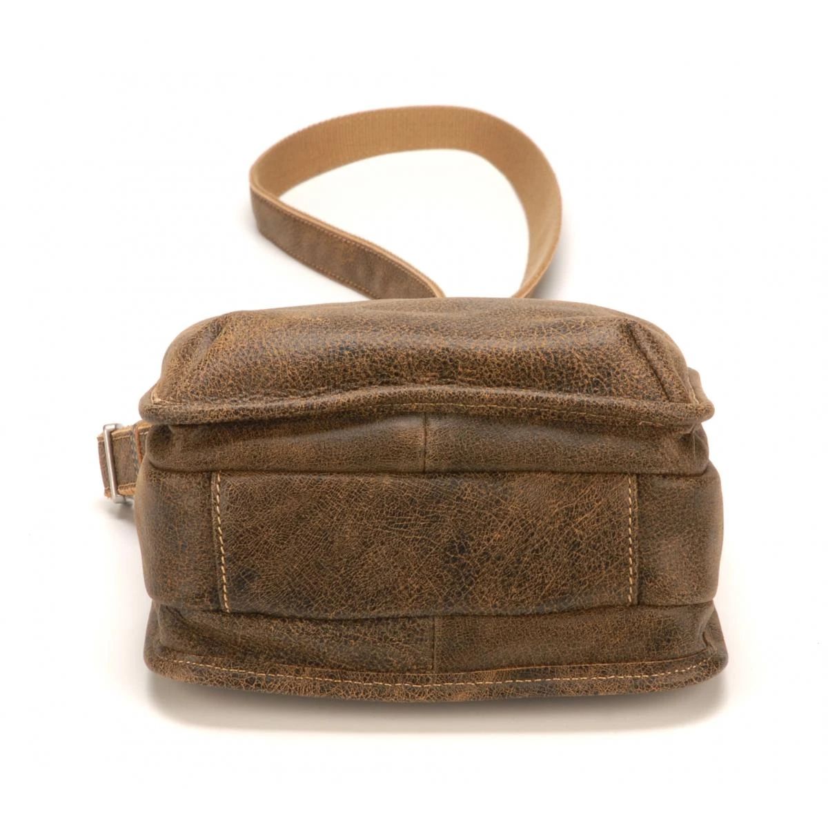 Sac Porte Travers Soufflets G/bleu - Arthur & Aston - Cuir De Vachette Camel 5 Sac Porte Travers Soufflets G/bleu - Arthur & Aston - Cuir De Vachette Camel – Image 3