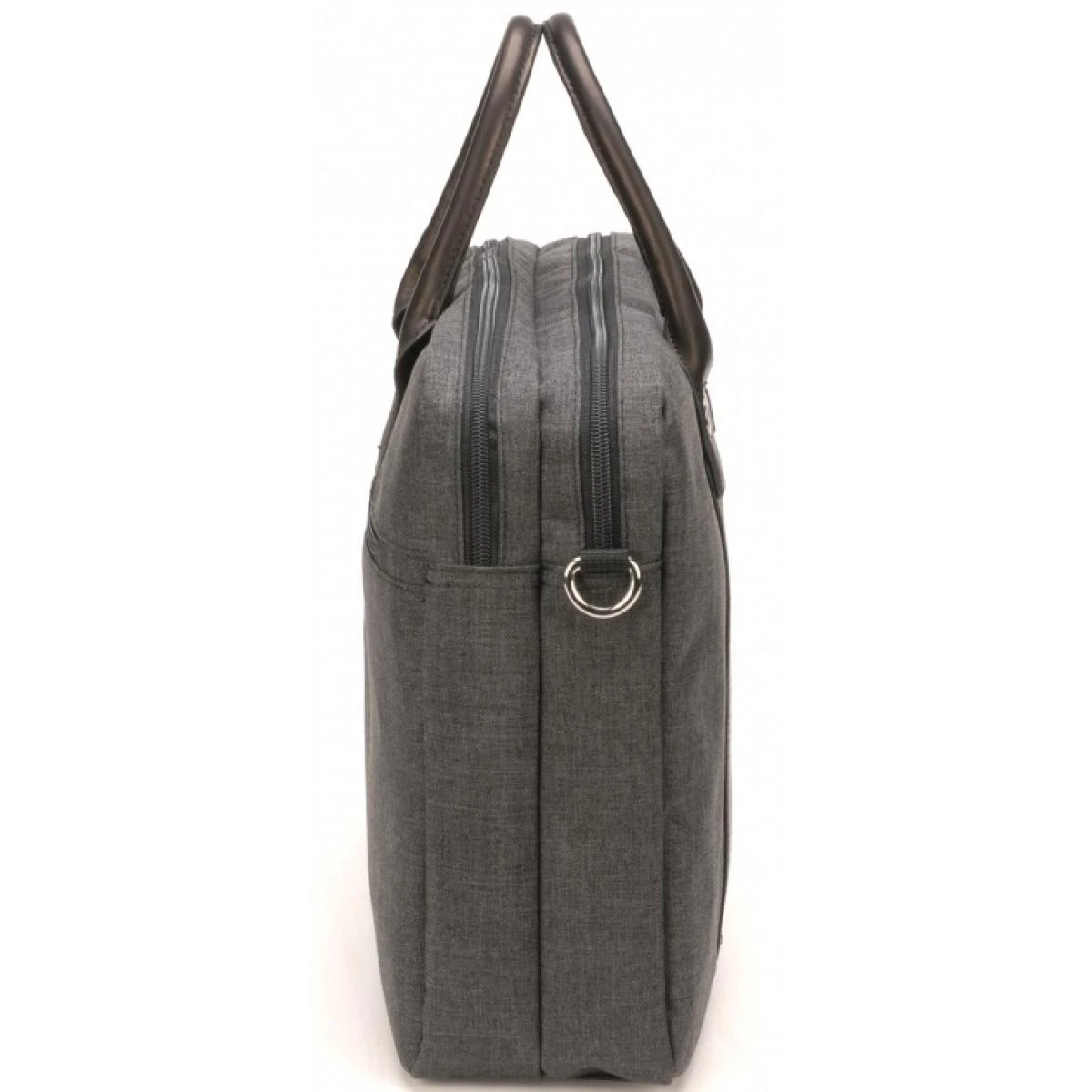 Porte-document En Toile Gris 4 Porte-document En Toile Gris – Image 2