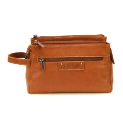 Trousse De Toilette Homme Cuir Cognac