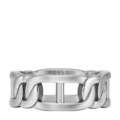 Bague Homme Fossil Bijoux D Link - JF04409040 Acier Argent