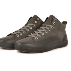 Pataugas Baskets Mid Homme Gris En Cuir - NEW CARLO WAX -MenCorner Boutique basket mid homme gris en cuir new carlo wax 3405040 4 1140x1140