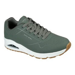 Skechers Baskets Homme UNO - STAND ON AIR Olive