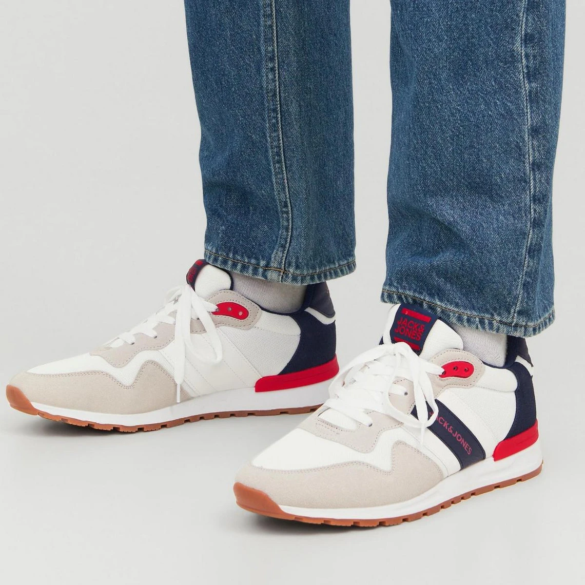 Jack & Jones Baskets Homme Blanc 4 Jack & Jones Baskets Homme Blanc – Image 2