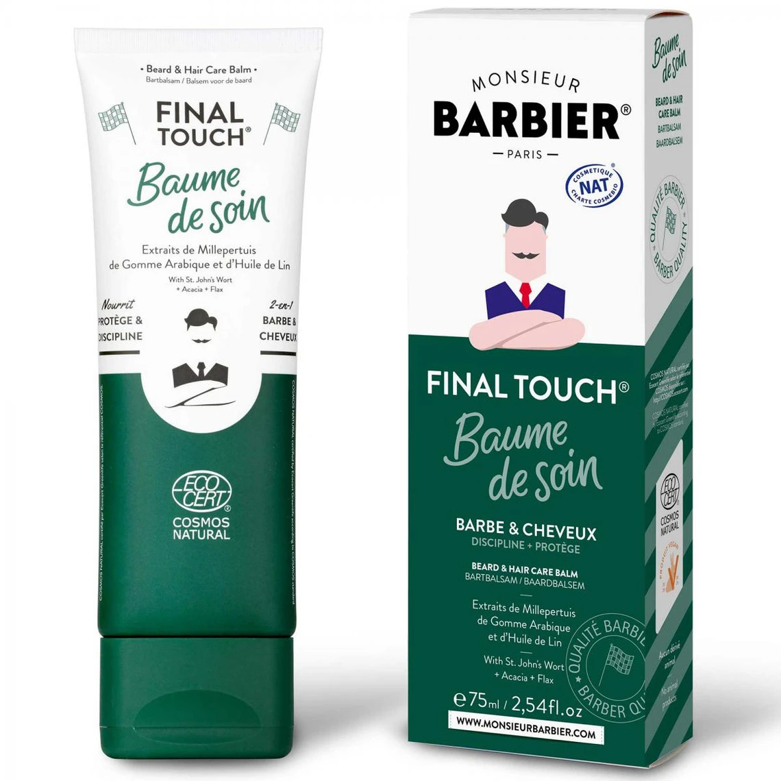 Baume à Barbe Et Cheveux Final Touch Certifié Ecocert Cosmos NAT 75 Ml 4 Baume à Barbe Et Cheveux Final Touch Certifié Ecocert Cosmos NAT 75 Ml – Image 2