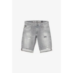 LE TEMPS DES CERISES Bermuda Jogg Oc Gris Délavé Destroy -MenCorner Boutique bermuda short en jeans jogg 3520186 7041608 8 1140x1140