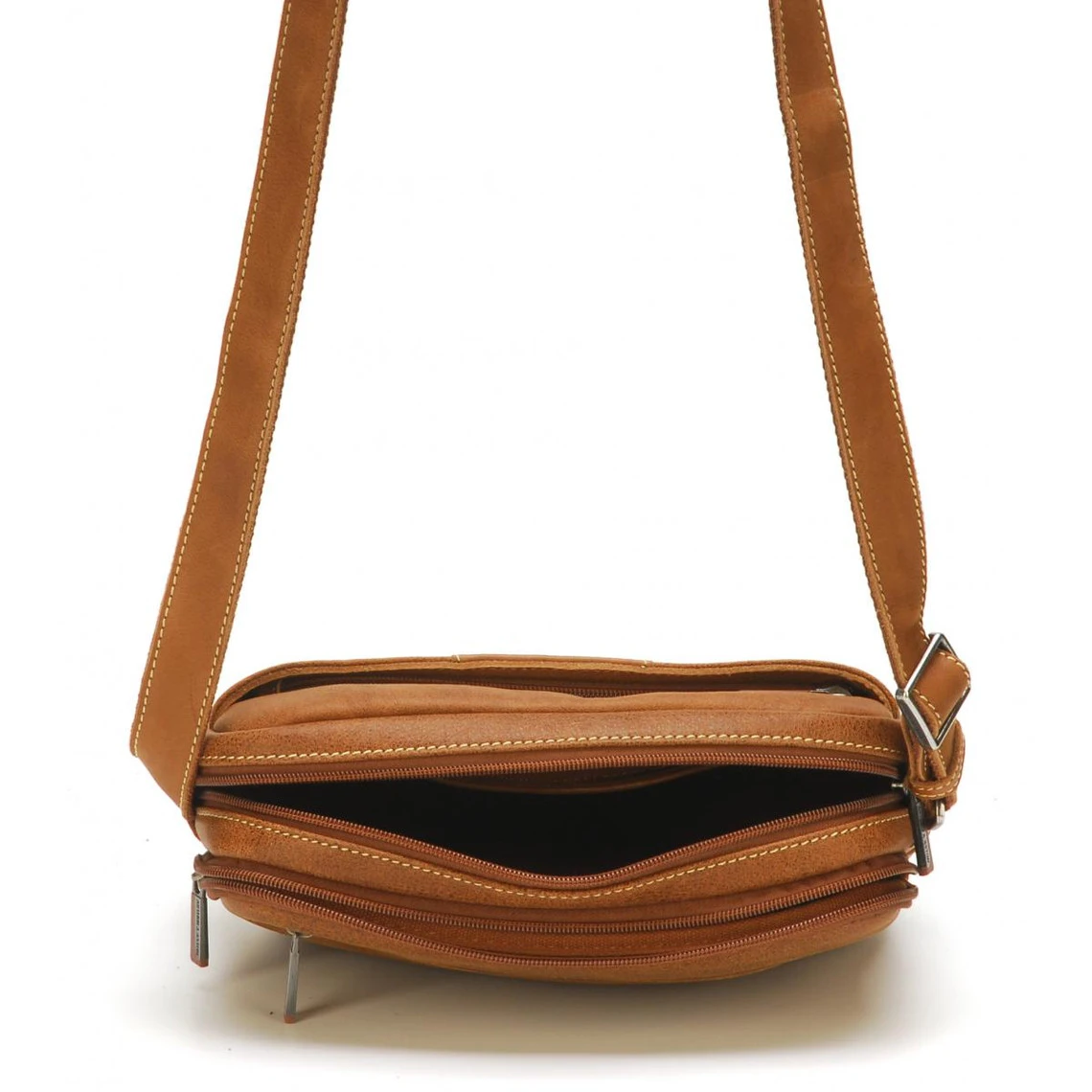 Besace Homme Arthur & Aston En Cuir Cognac Rectangle 7 Besace Homme Arthur & Aston En Cuir Cognac Rectangle – Image 5