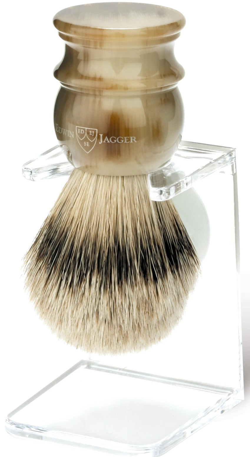 BLAIREAU CORNE ET SON STAND - Poil Pur Argenté 3 BLAIREAU CORNE ET SON STAND - Poil Pur Argenté