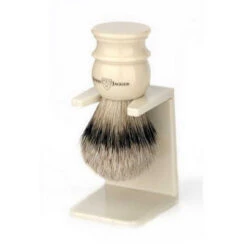 BLAIREAU IVOIRE ET SON STAND - Poil Pur Argenté