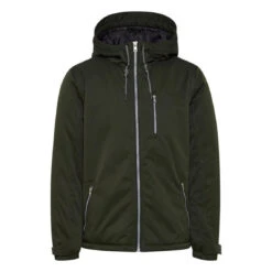 Blend Blouson Vert à Capuche Homme