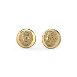 Boucles D'oreilles Homme Guess Bijoux - JUME01319JWYG LION KING Acier Doré