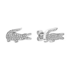Boucles D'oreilles Homme Lacoste Montres Crocodile - 2040142 Acier Argent