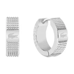 Boucles D'oreilles Homme Lacoste Montres Stencil - 2040194 Acier Argent
