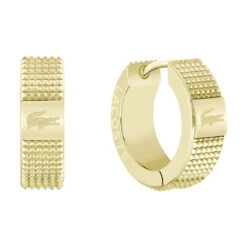 Boucles D'oreilles Homme Lacoste Montres Stencil - 2040221 Acier Doré