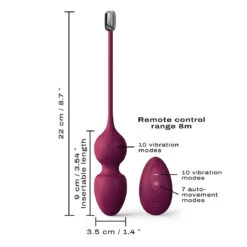 Boules De Geisha Télécommandées Avec La Bille LOVE BALLS PLUM - Rose Dorcel -MenCorner Boutique boules de geisha telecommandees avec la bille love balls plum 3454160 6 1140x1140