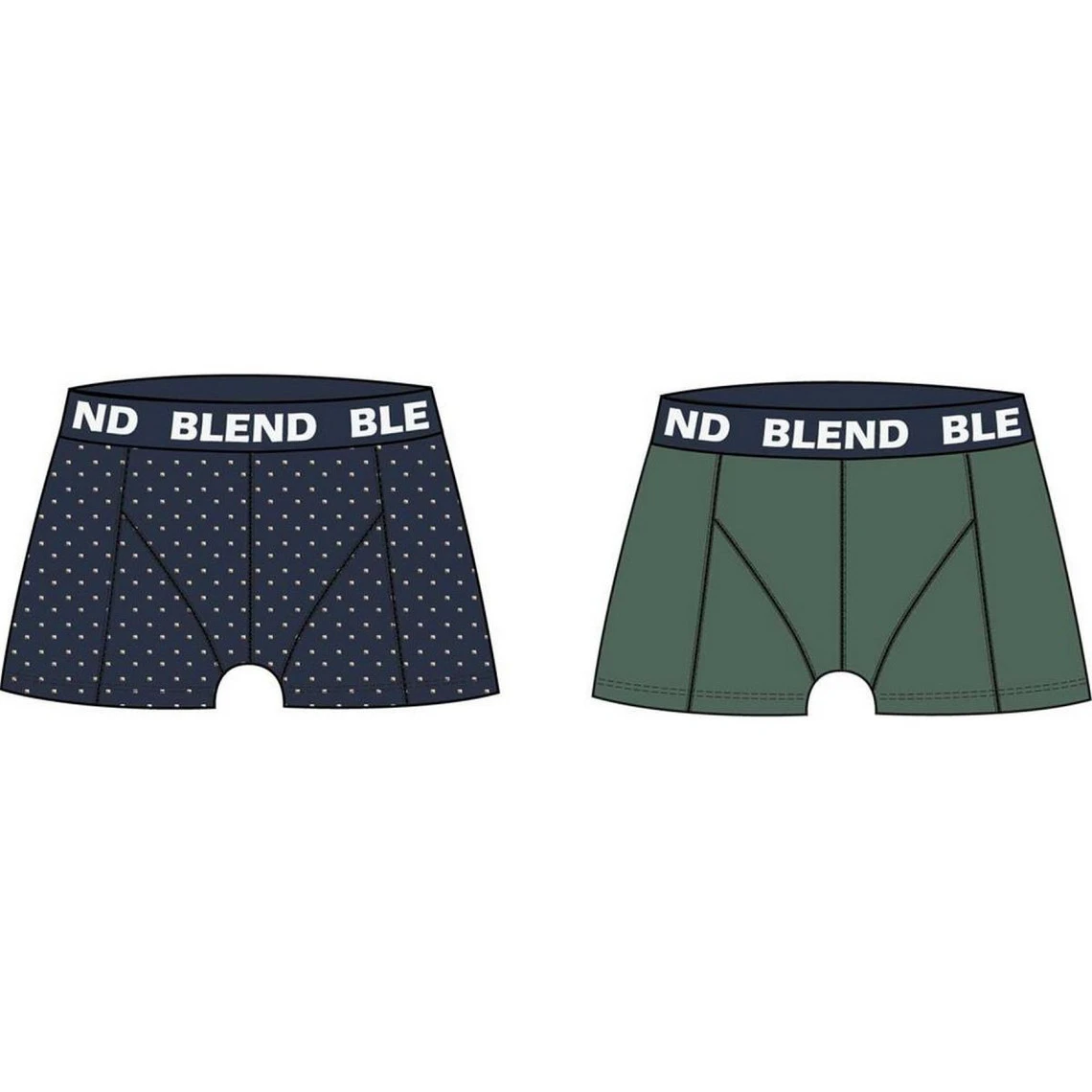 Blend Boxer Bleu/vert Homme 3 Blend Boxer Bleu/vert Homme