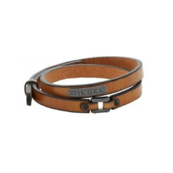 Bracelet Diesel Bijoux Coiled DX0984040 - Bracelet Brun Entrelacé Homme