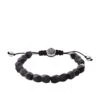 Bracelet Diesel Bijoux DX1134040 - Bracelet Nylon Perles D'Agate Noires Chromé Homme -MenCorner Boutique bracelet diesel homme dx1134040 dx1134040 1200x1200
