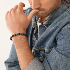 Bracelet Homme JF04198040 En Nylon Noir -MenCorner Boutique bracelet homme fossil bijoux jf04198040 5 1140x1140