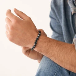 Bracelet Homme JF04198040 En Nylon Noir -MenCorner Boutique bracelet homme fossil bijoux jf04198040 6 1140x1140
