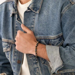 Bracelet Homme JF04199040 En Nylon Noir -MenCorner Boutique bracelet homme fossil bijoux jf04199040 6 1140x1140