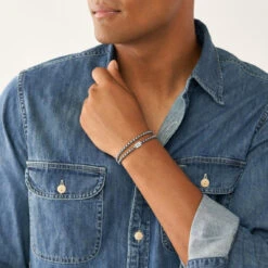 Bracelet Homme JF04339040 En Acier -MenCorner Boutique bracelet homme fossil bijoux jf04339040 6 1140x1140