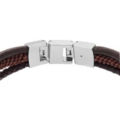 Bracelet Homme JF04341040 Marron -MenCorner Boutique bracelet homme fossil bijoux jf04341040 2 1140x1140