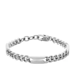 Bracelet Homme Fossil Bijoux-Acier Argent