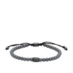 Bracelet Homme Fossil Bijoux Beads - JF04416793 Acier Gris