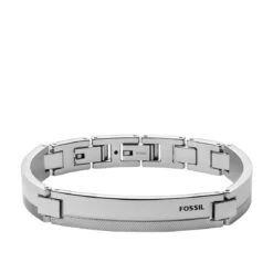 Bracelet Homme Fossil Bijoux Chevron - JF03995040 Acier Argent