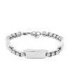 Bracelet Homme Fossil Bijoux Engravables - JF04400040 Acier Argent