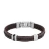 Bracelet Homme Fossil Bijoux Leather Essentials - JF04133040 Acier, Cuir Argent -MenCorner Boutique bracelet homme fossil bijoux leather essentials jf04133040 acier cuir argent jf04133040 1140x1140